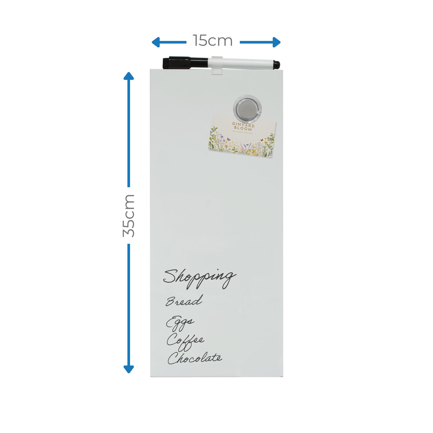 Frameless Dry Erase Board - 152x355mm