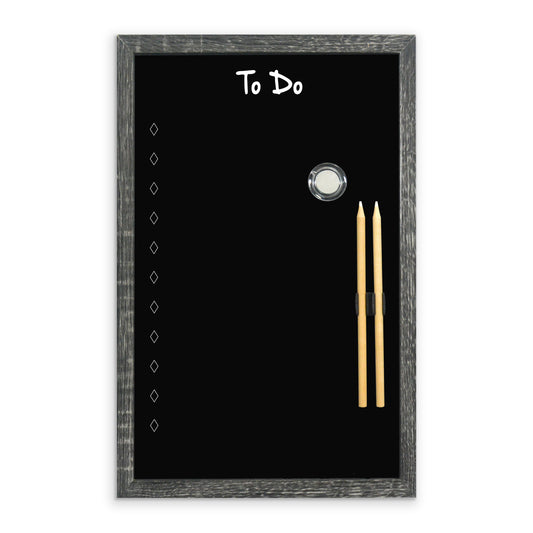 Charcoal Frame Magnetic "To Do" Board - 28 x 43cm