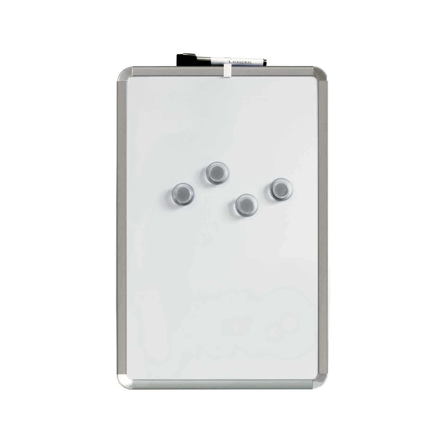 Dry Erase Board with Chrome Corners - 28x43cm