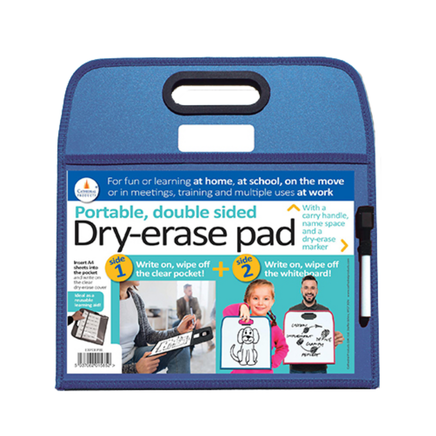 Dry Erase Pad with Handle - Assorted Colour