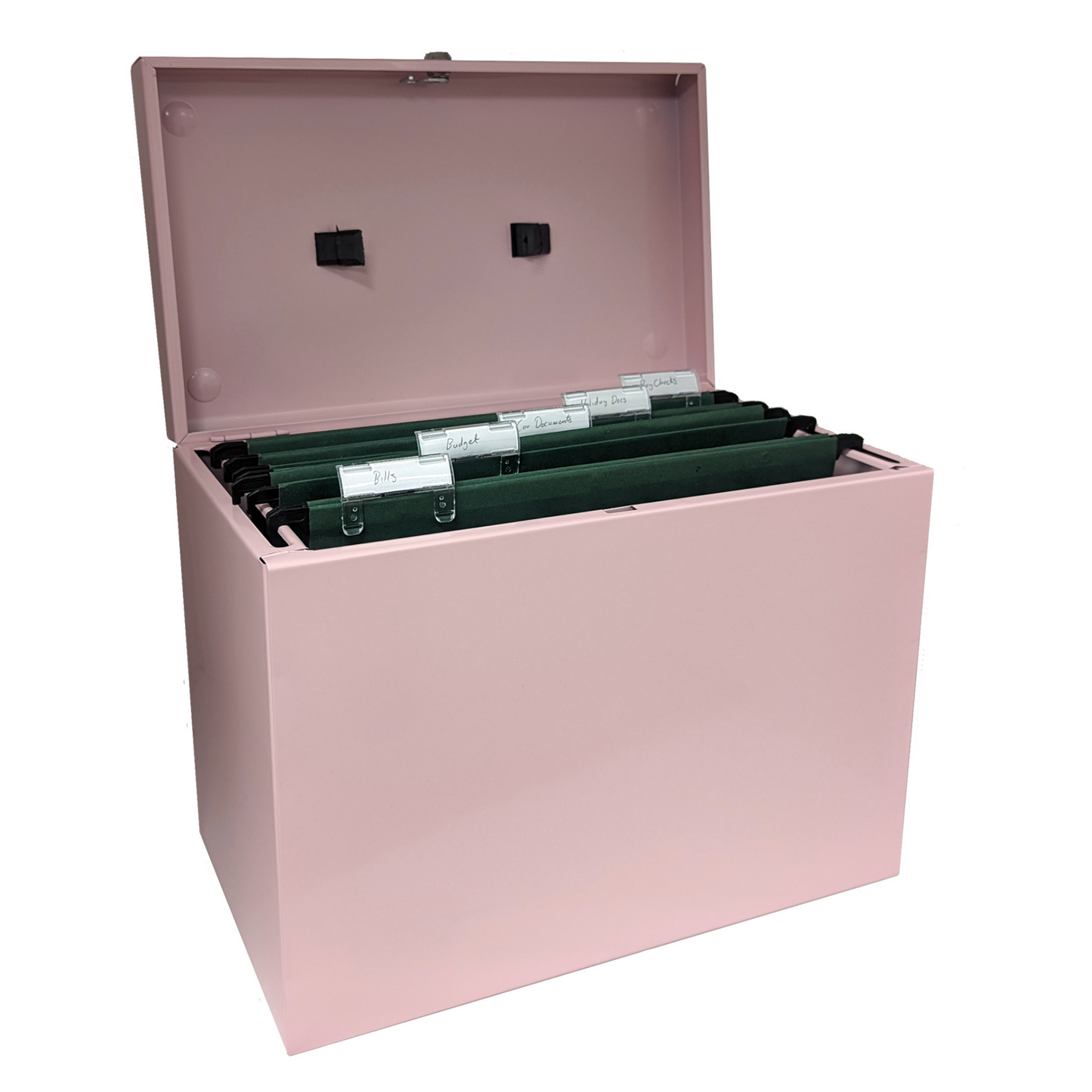 A4 Metal Home File Box with 5 Suspension Files