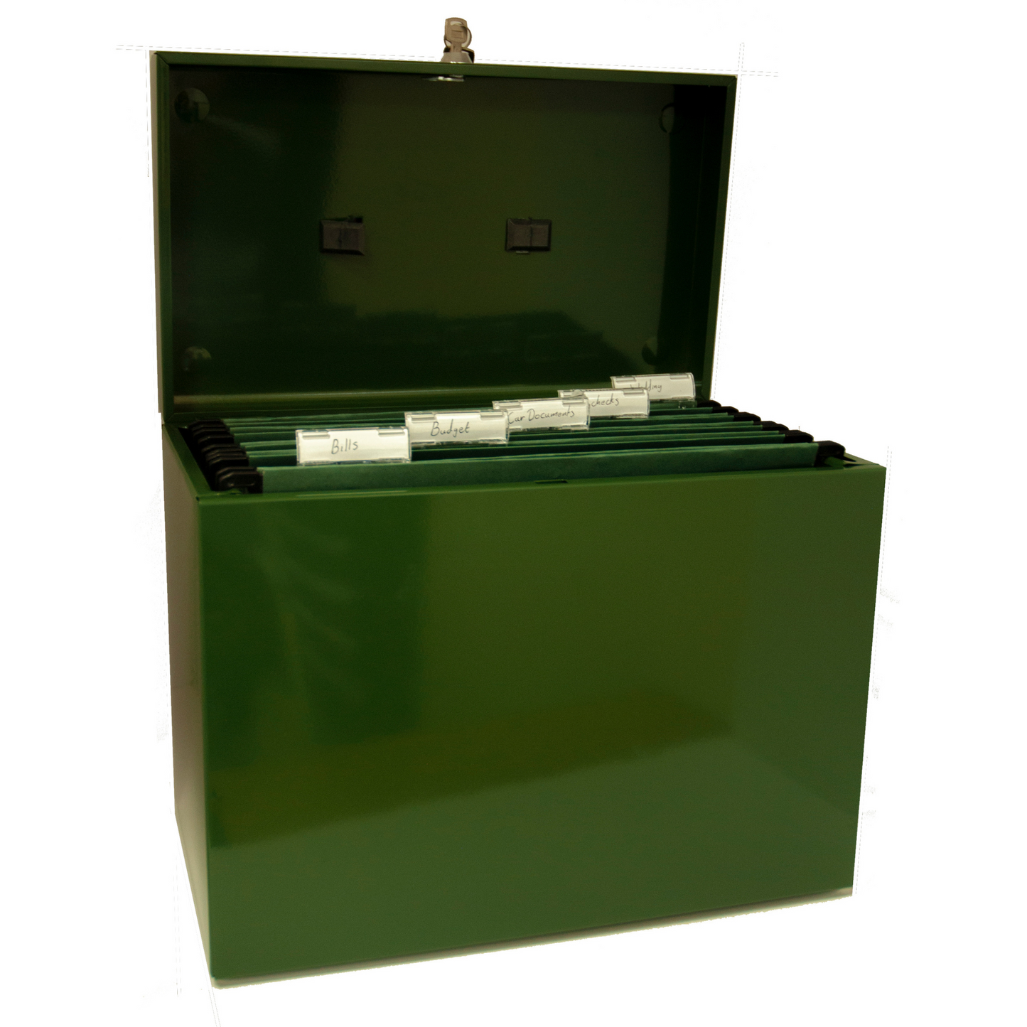 A4 Metal Home File Box with 5 Suspension Files
