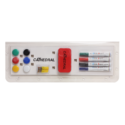Magnetic Dry Erase Board with Accessories - 45x60cm