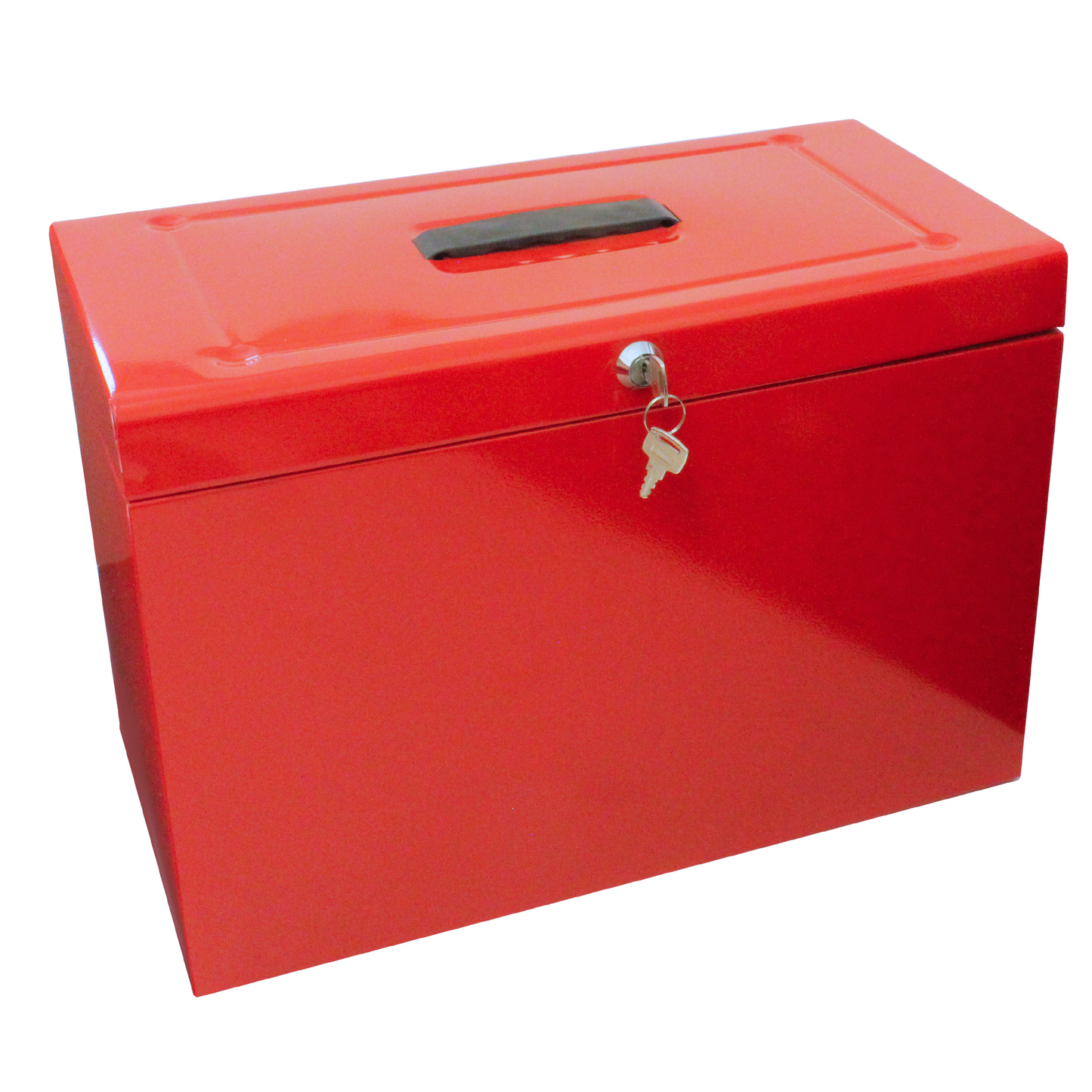 Foolscap Metal Home File Box with 5 Suspension Files