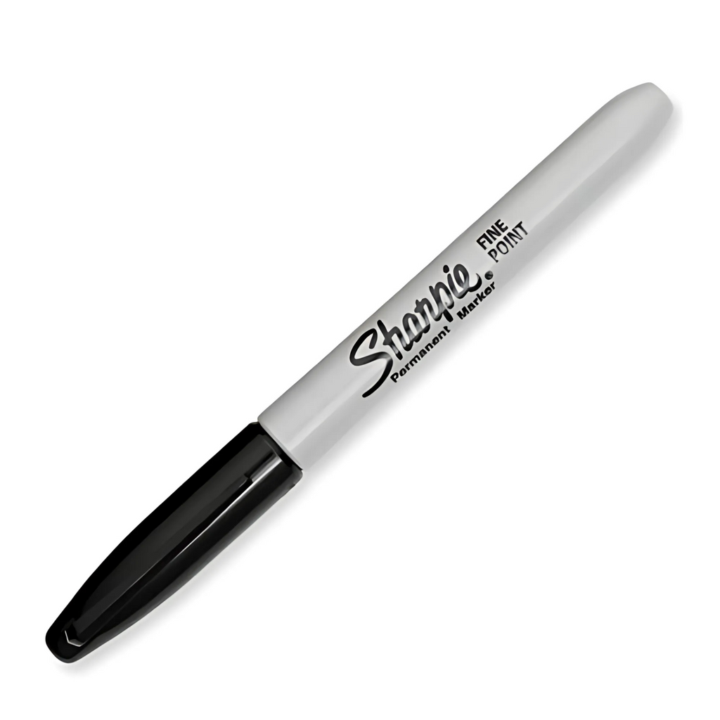 Black Permanent Markers - Fine Tip - Pack of 12