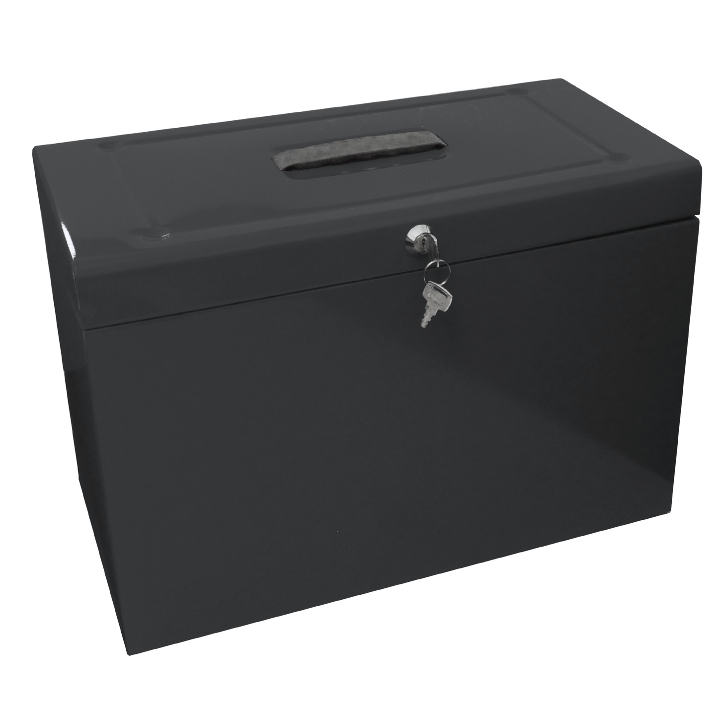 Foolscap Metal Home File Box with 5 Suspension Files