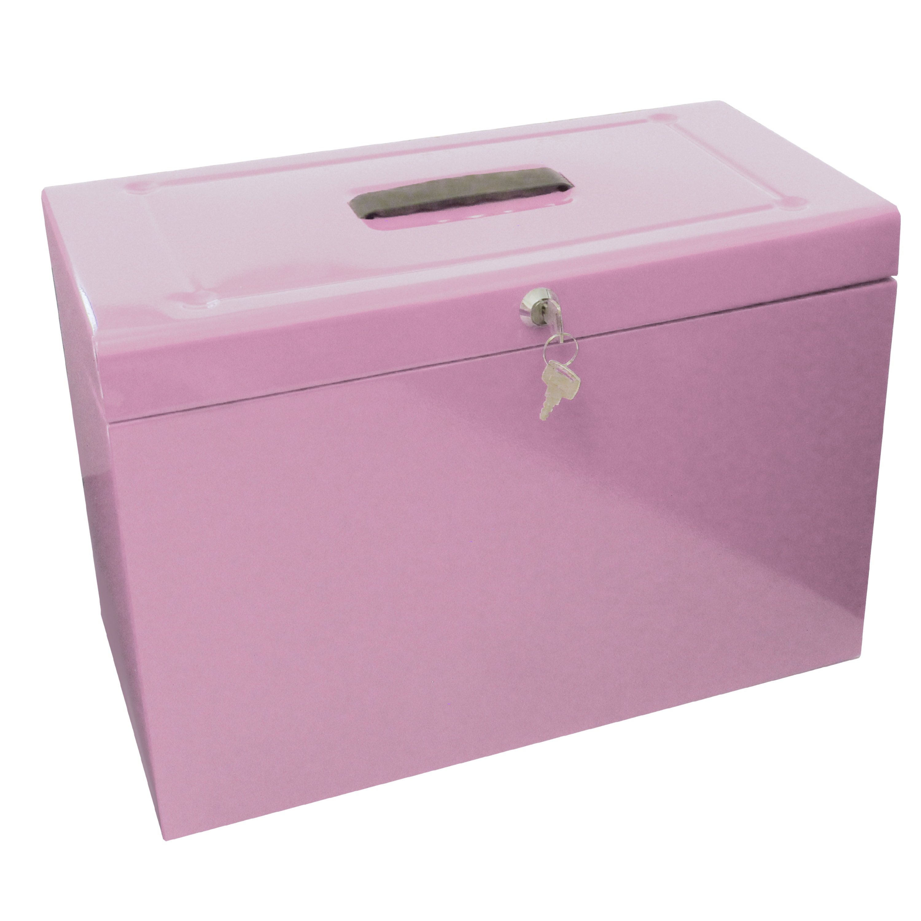 Foolscap Metal Home File Box with 5 Suspension Files