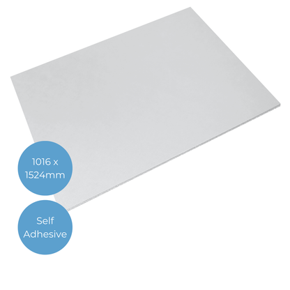 White 5mm Self Adhesive Foamboard - 1016x1524mm