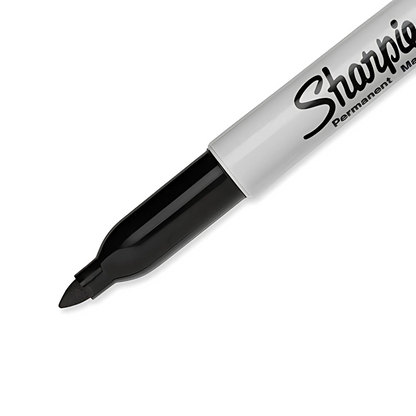 Black Permanent Markers - Fine Tip - Pack of 12