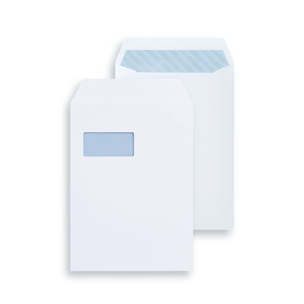 Envelope C4 White Self Seal Pocket Window 90g - Pack of 250