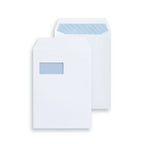 Envelope C4 White Self Seal Pocket Window 90g - Pack of 250