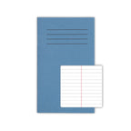 A6+ Exercise Book 48 Page 7mm Feints & Red Centre Margin – Blue – Pack of 100