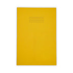 SEN Exercise Book A4 48 Page 12mm Feints & Margin – Yellow Cover with Tinted Cream Paper – Pack of 10