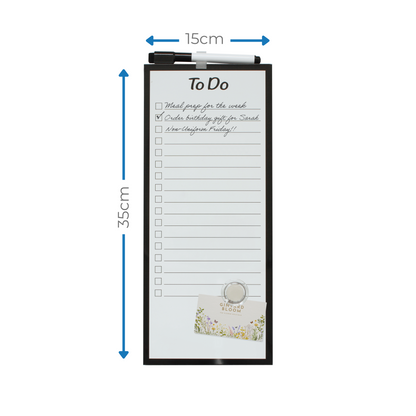 Frameless Dry Erase Board - "To do" - 152x355mm