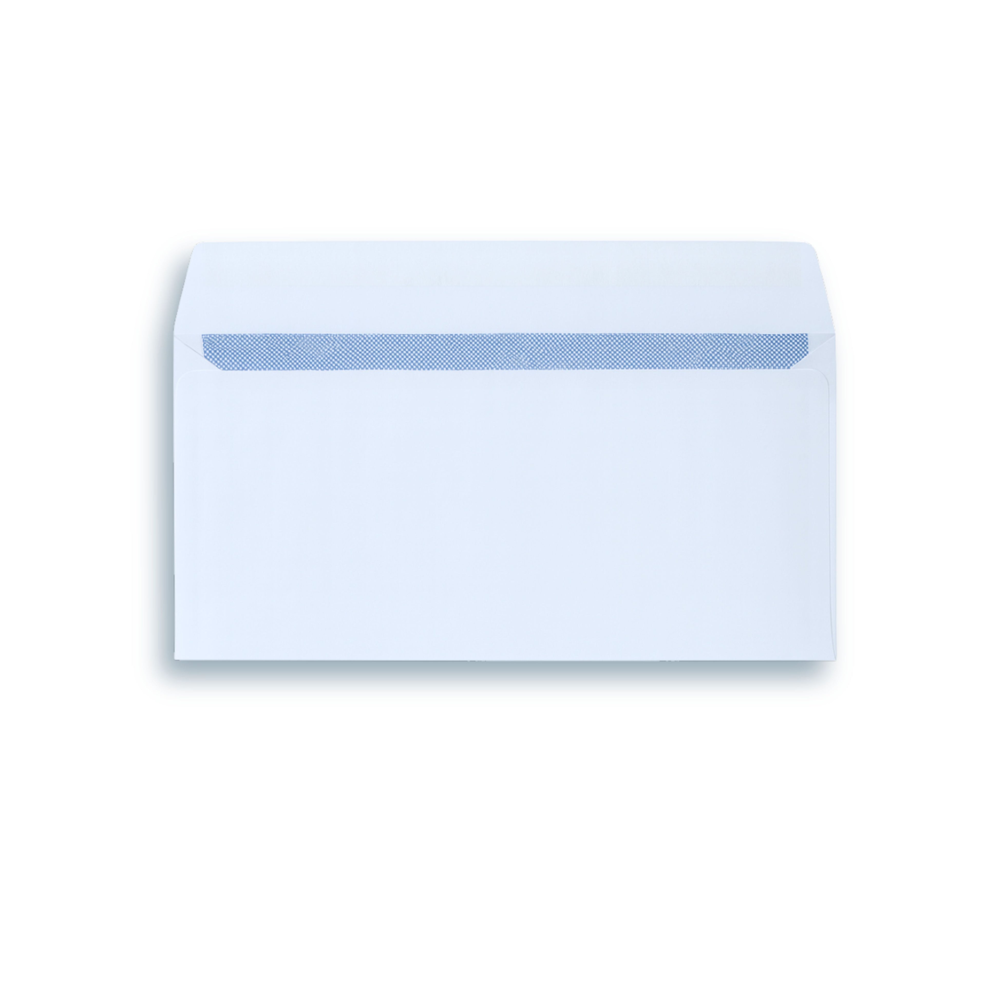 Envelope DL White Self Seal Wallet 90g - 1000pk