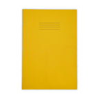 SEN Exercise Book A4 48 Page 8mm Feints & Margin – Yellow Cover with Tinted Cream Paper – Pack of 10