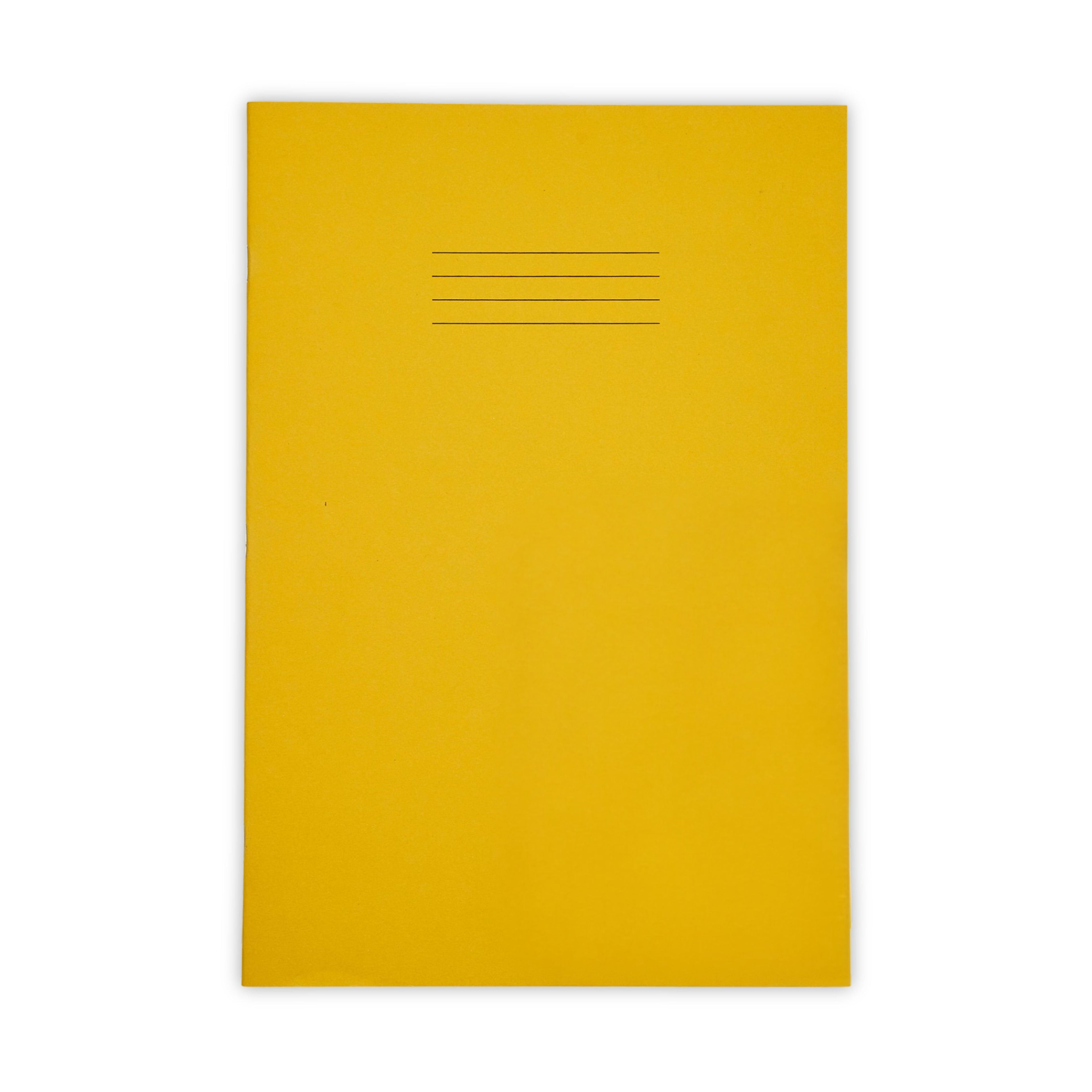 SEN Exercise Book A4 48 Page 8mm Feints & Margin – Yellow Cover with Tinted Cream Paper – Pack of 10