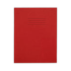 Exercise Book 9x7  - 32 Page Half Plain Half 15mm Lined – Red – 100 Pack