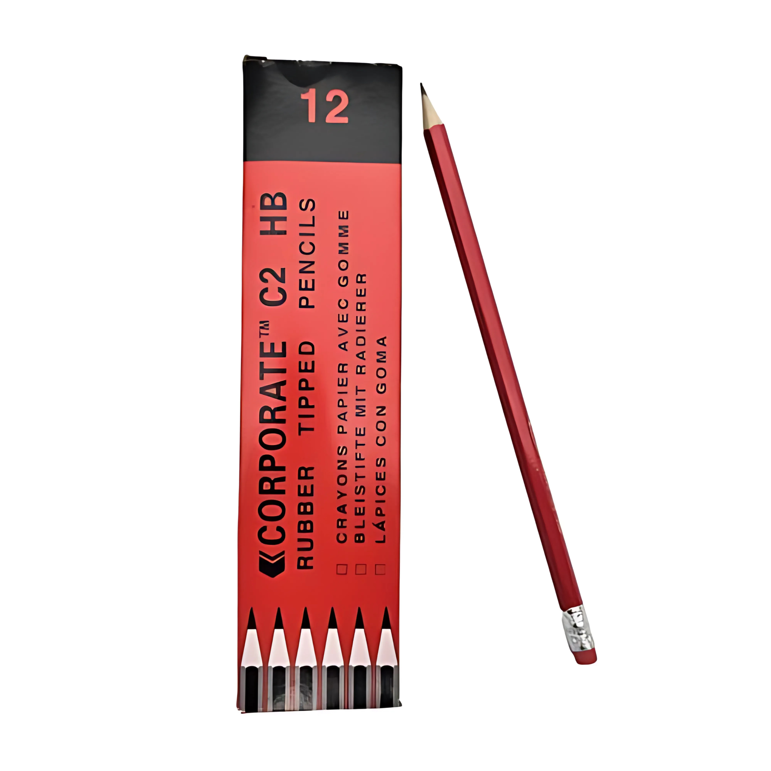 HB Wooden Pencils - Pack of 12