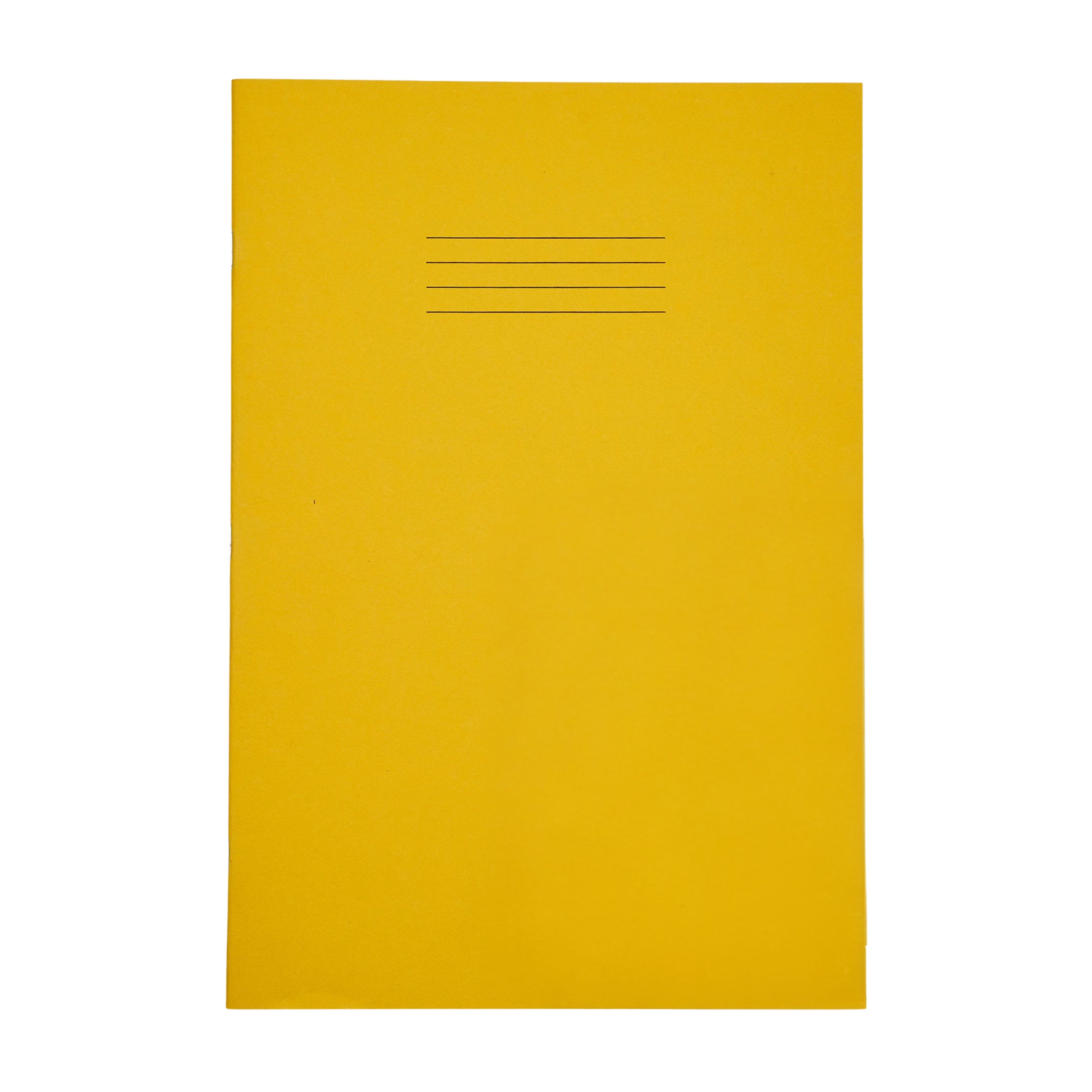 SEN Exercise Book A4 48 Page 10mm Squared – Yellow Cover with Tinted Cream Paper – Pack of 10