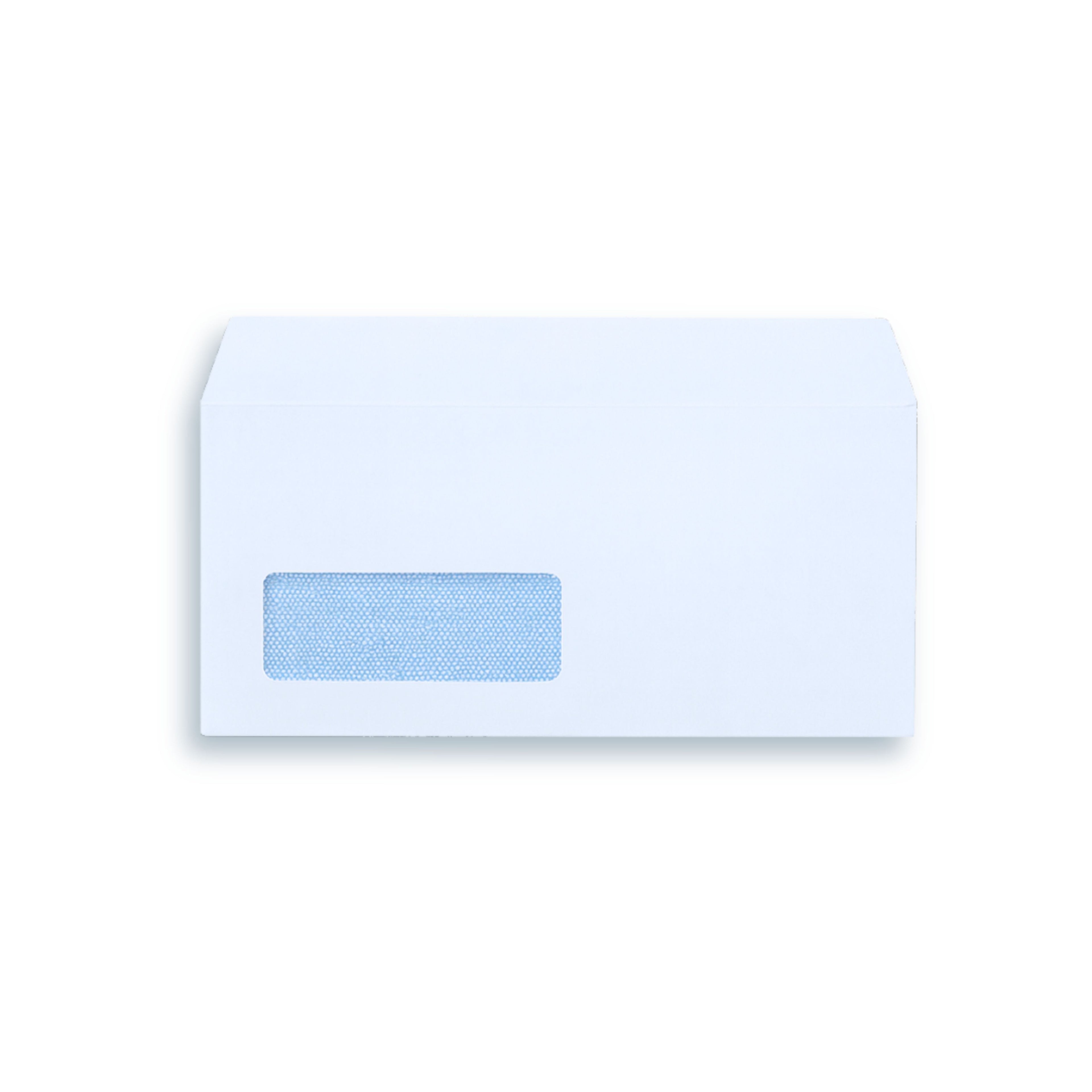 Envelope DL White Self Seal Wallet Window 90g - 1000pk