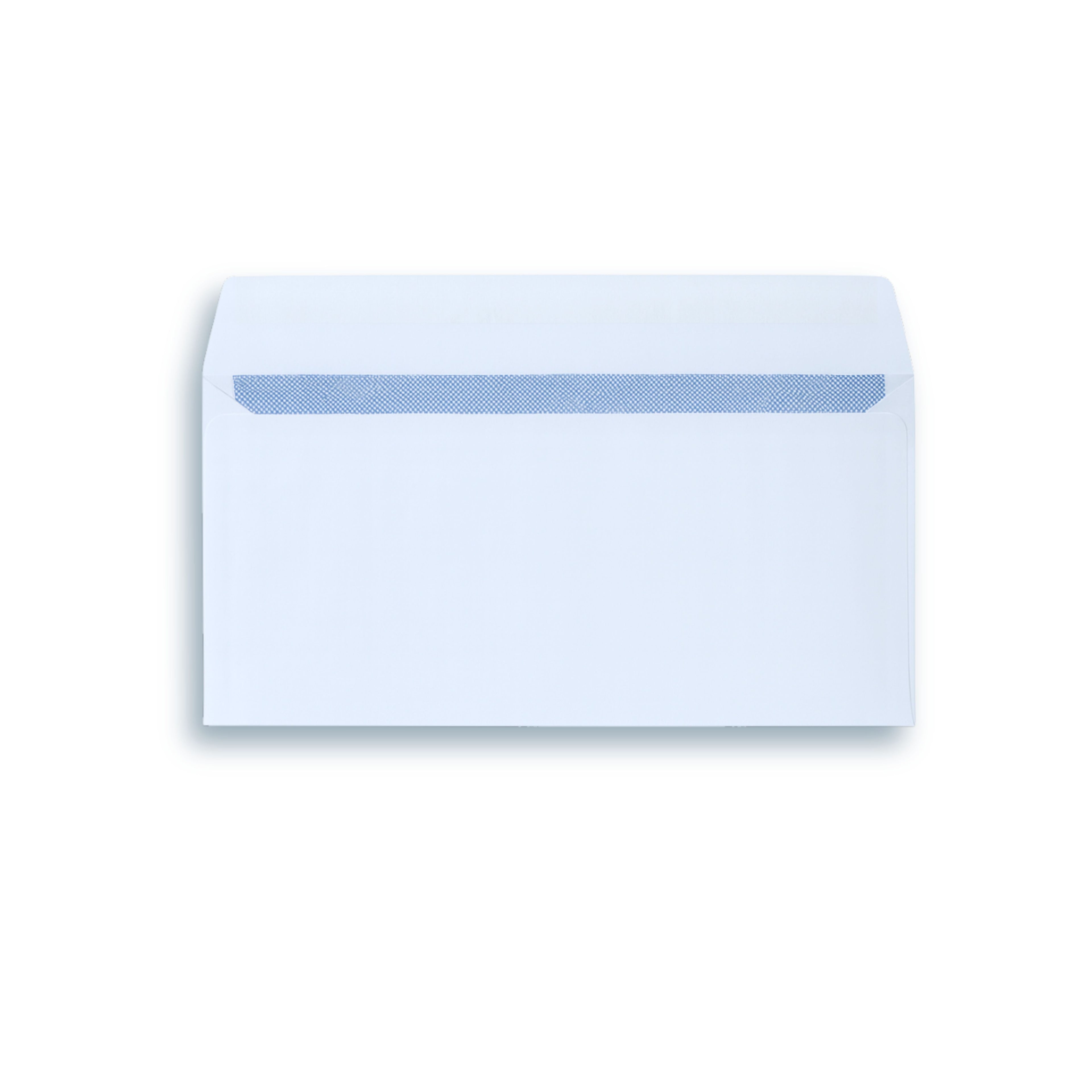 Envelope DL White Self Seal Wallet Window 90g - 1000pk