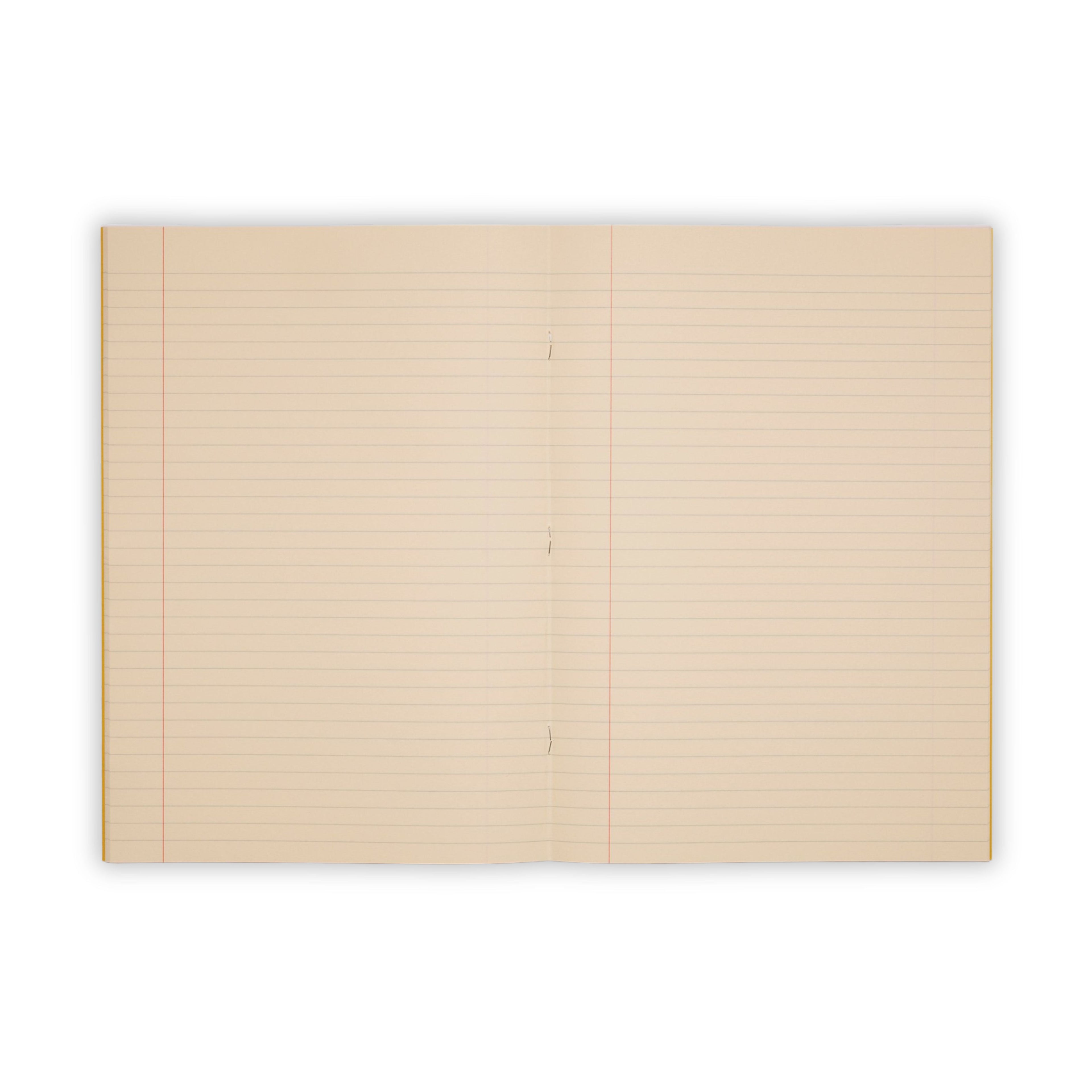 SEN Exercise Book A4 48 Page 8mm Feints & Margin – Yellow Cover with Tinted Cream Paper – Pack of 10