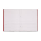 Exercise Book 9x7  - 32 Page Half Plain Half 15mm Lined – Red – 100 Pack