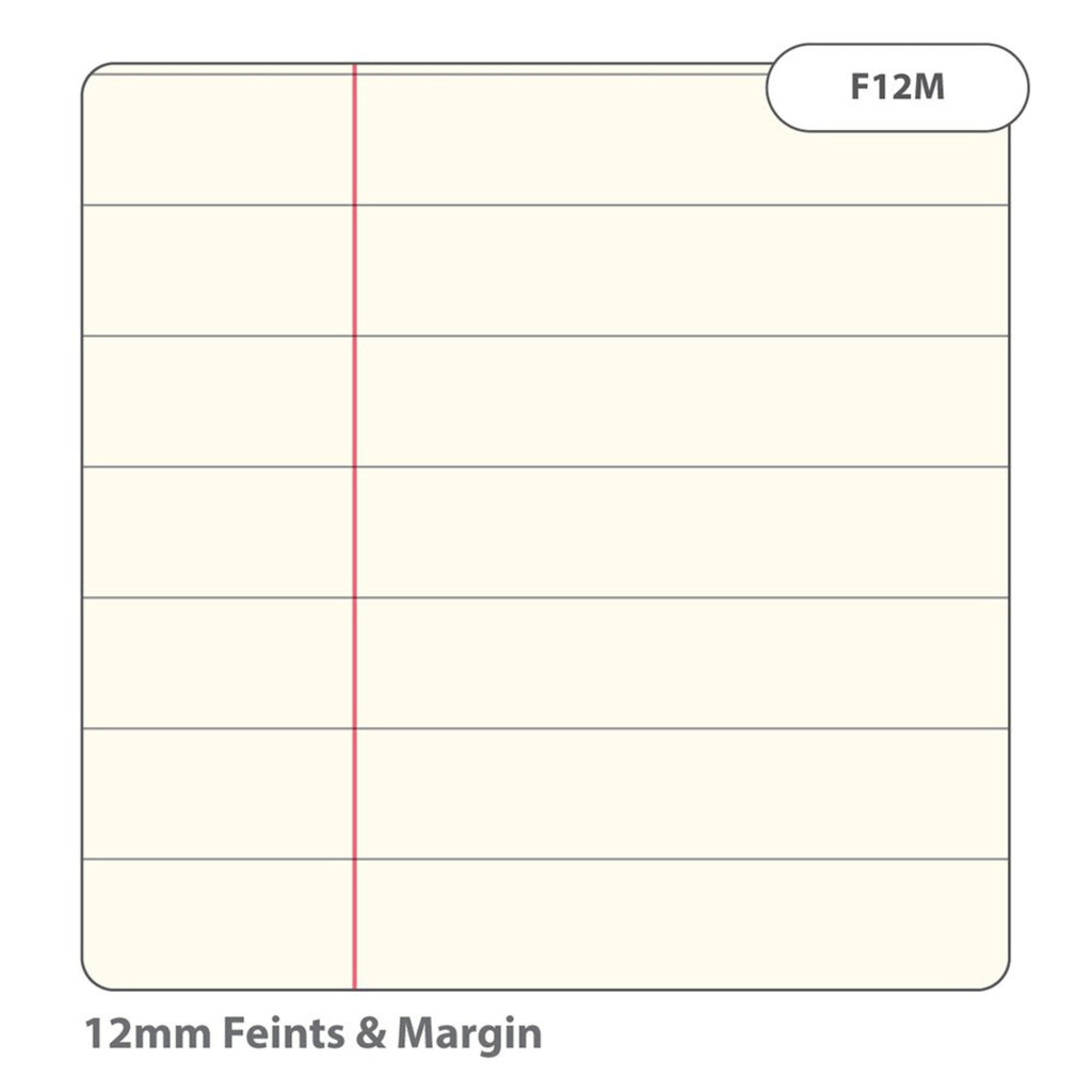 SEN Exercise Book A4 48 Page 12mm Feints & Margin – Yellow Cover with Tinted Cream Paper – Pack of 10