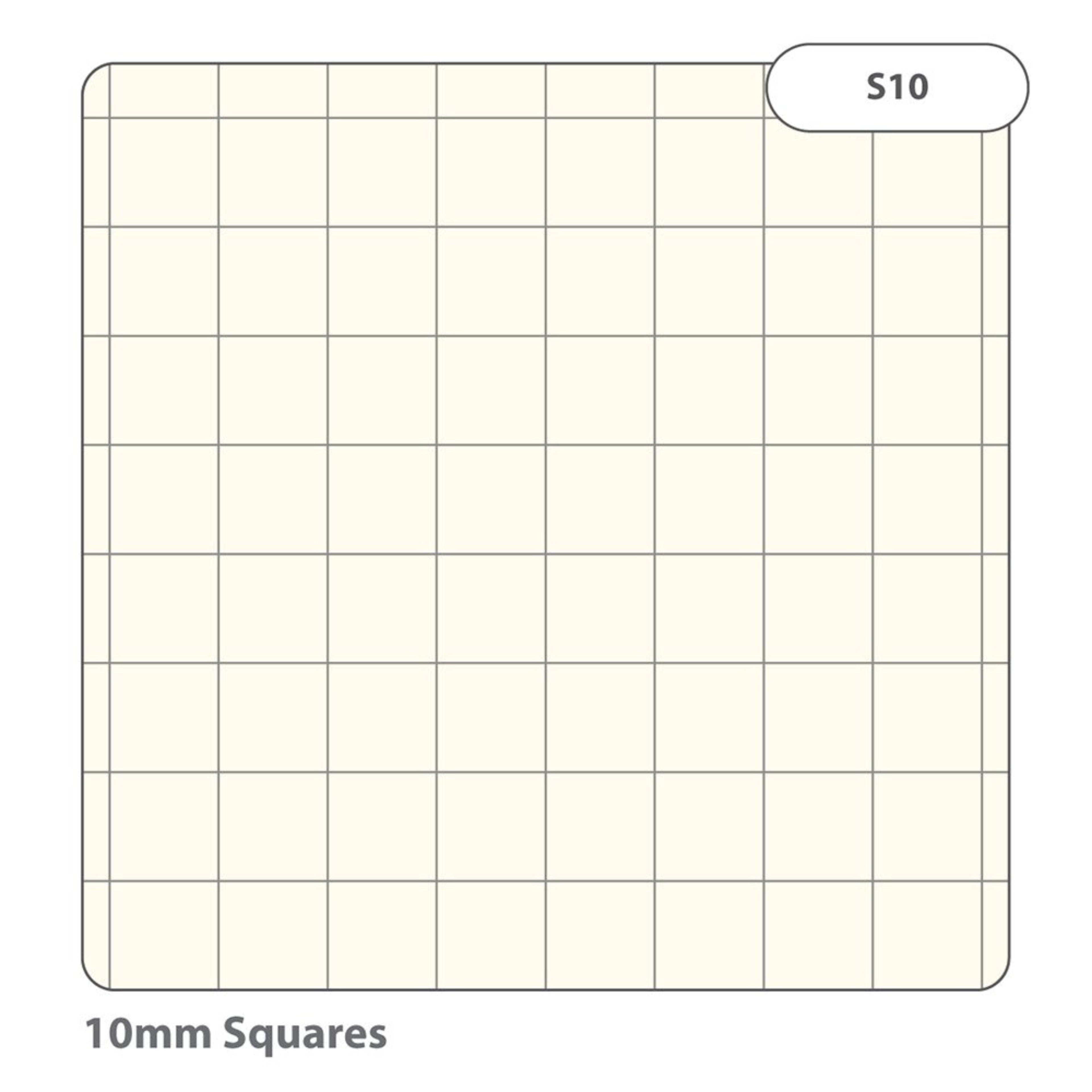 SEN Exercise Book A4 48 Page 10mm Squared – Yellow Cover with Tinted Cream Paper – Pack of 10