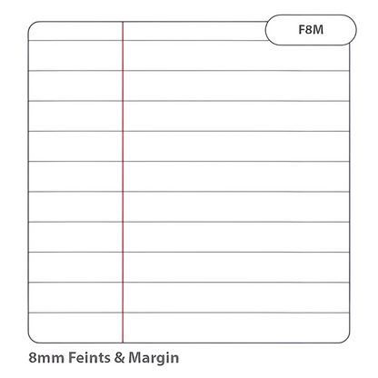 Exercise Book A4, 80 Page 8mm Feints & Margin - Pack of 50