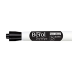 Dry Erase Marker Bullet Tip 2mm - Black- Pack of 12