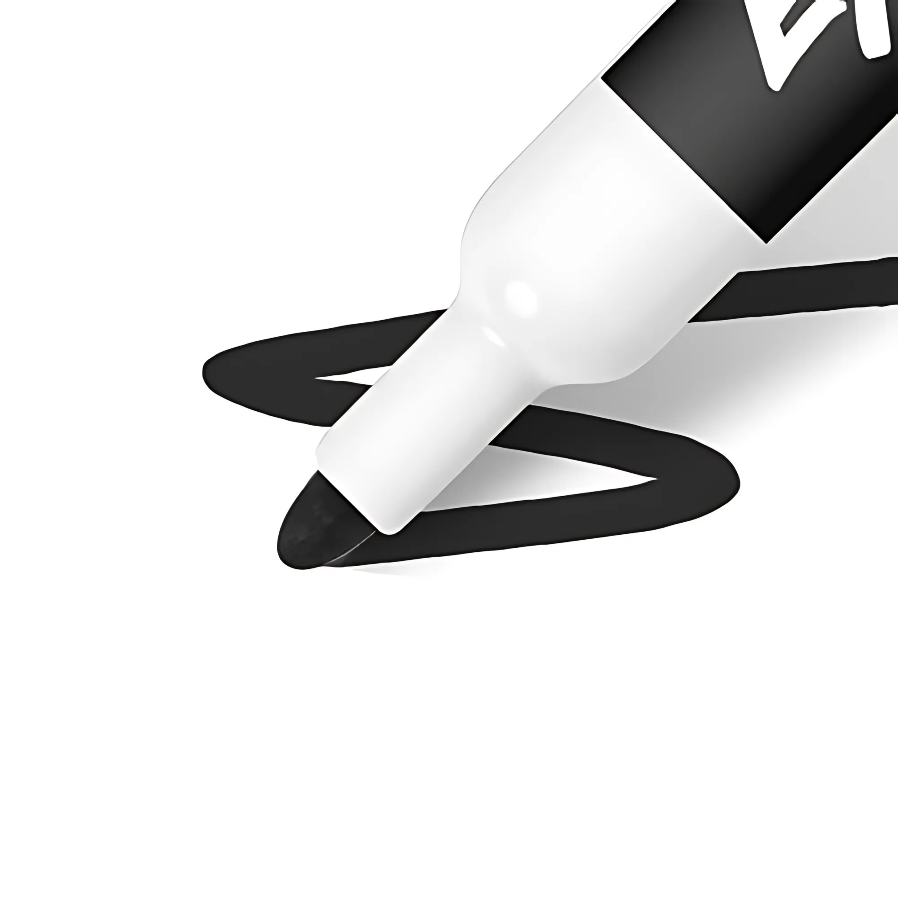 Dry Erase Marker Bullet Tip 2mm - Black- Pack of 12