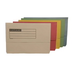 Manilla Document Wallets - Foolscap - Assorted - Pack of 50