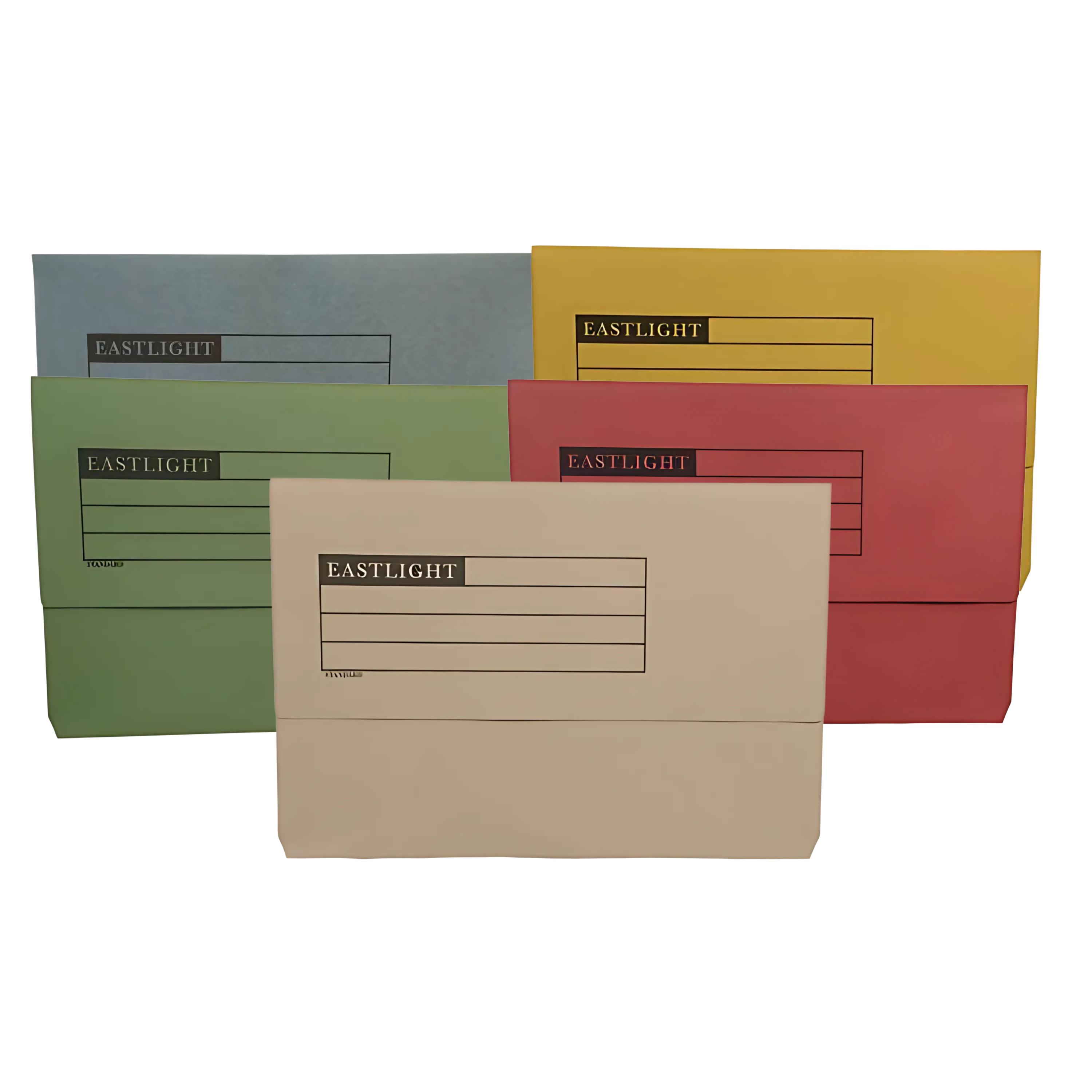 Manilla Document Wallets - Foolscap - Assorted - Pack of 50