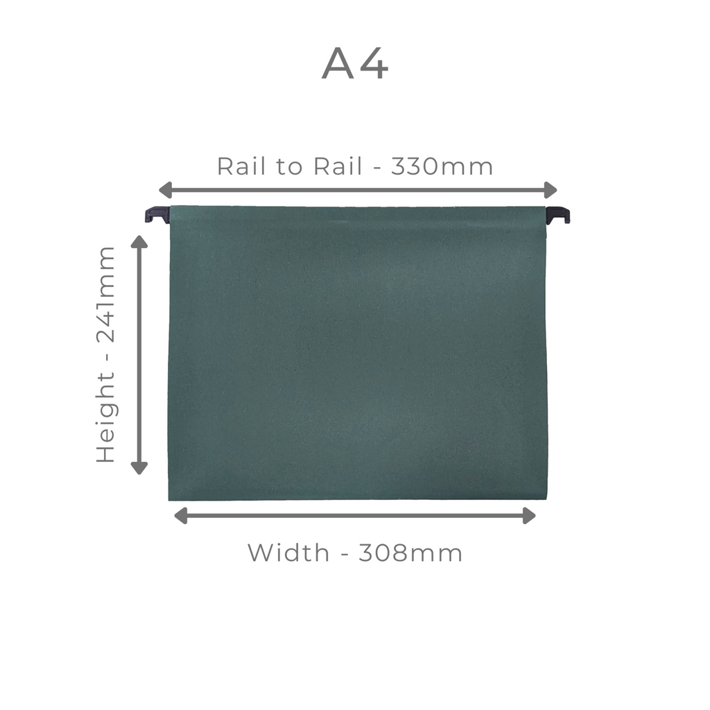 A4 Green Manilla Suspension Files