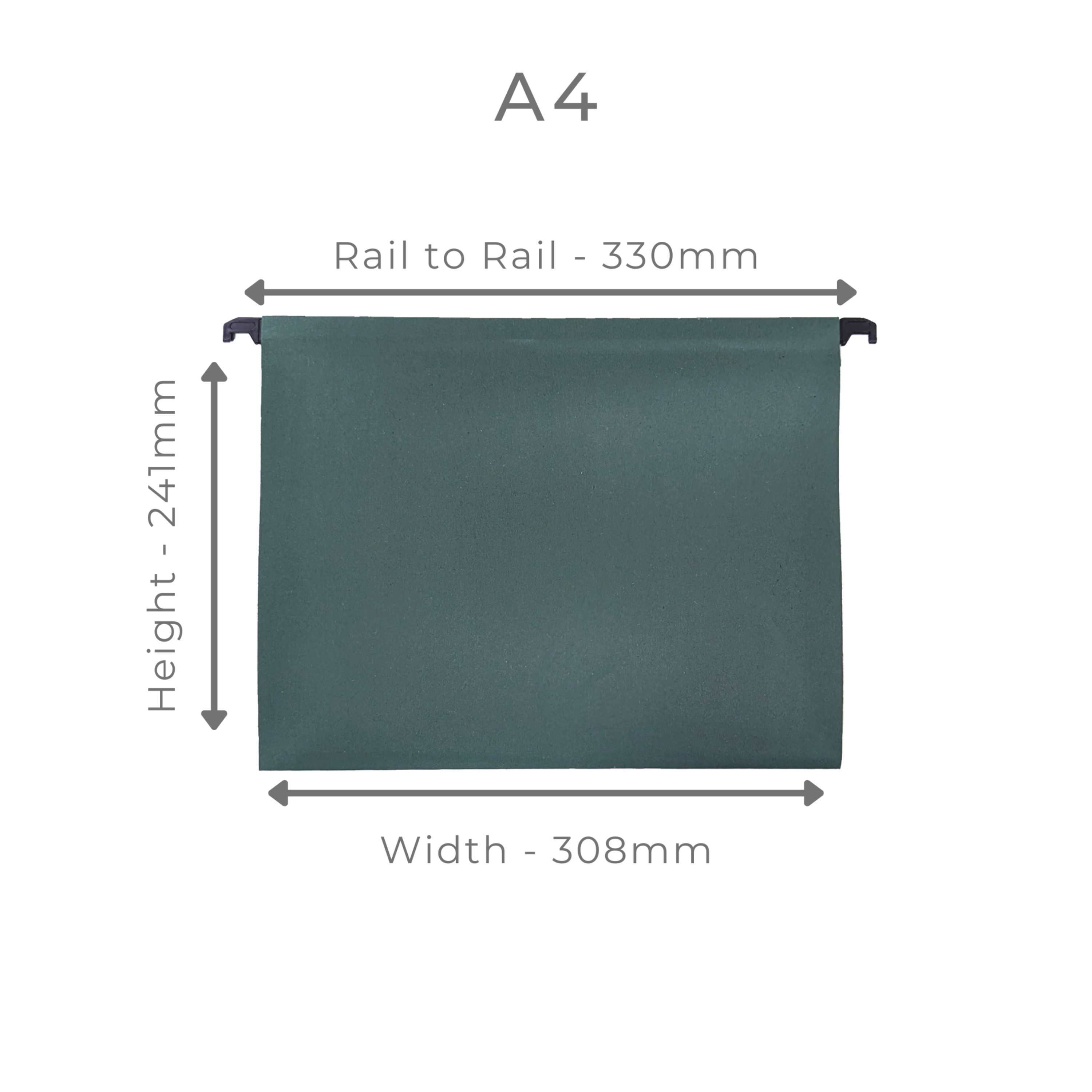 A4 Green Manilla Suspension Files