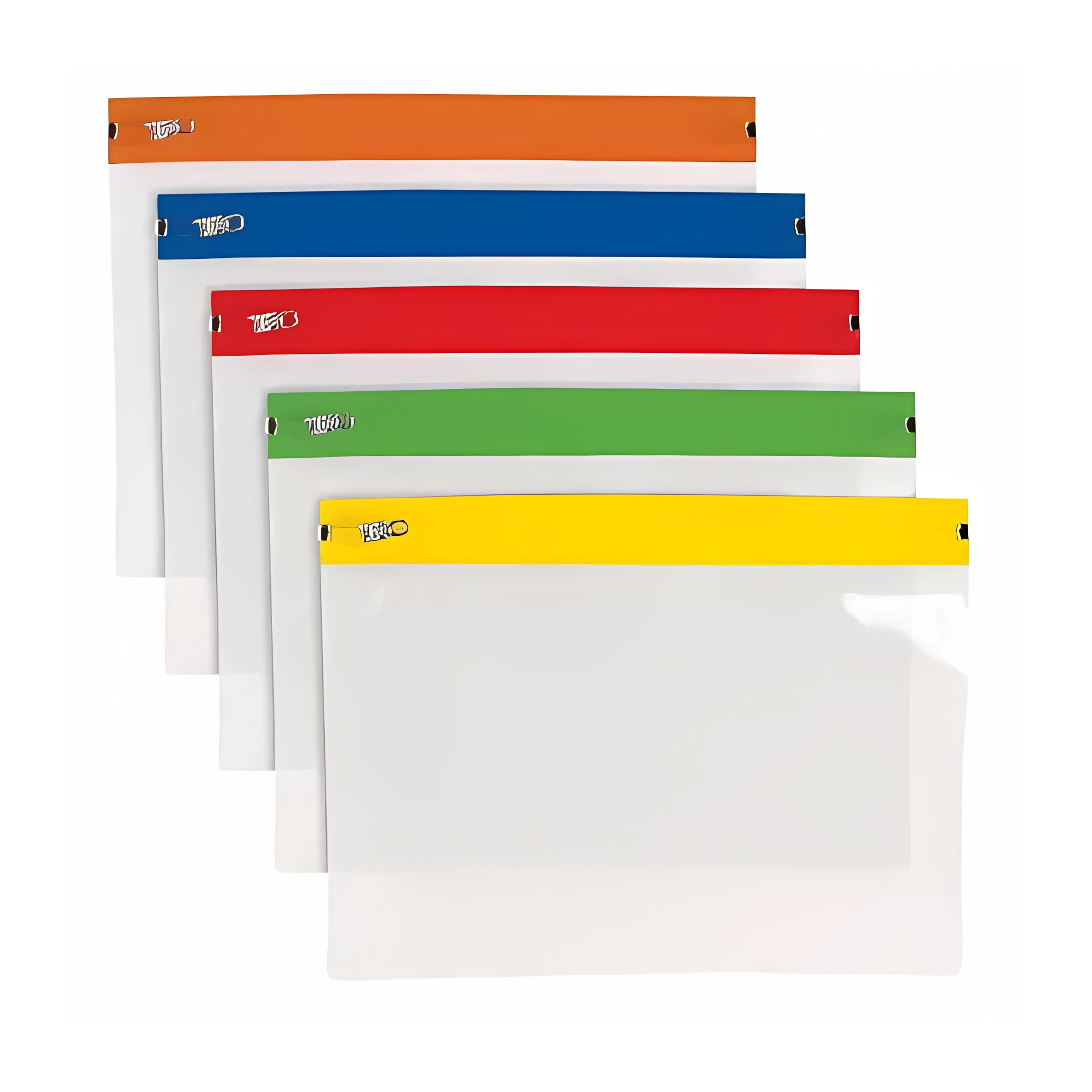 A5 Zip Bags - Assorted Colours - Pack of 25