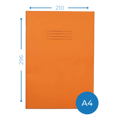 Exercise Book A4, 80 Pages 10mm Squared - Pack of 50