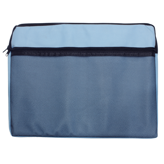 A4 Canvas Zip Bag with Mesh Pocket