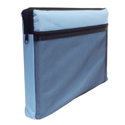 A4 Canvas Zip Bag with Mesh Pocket