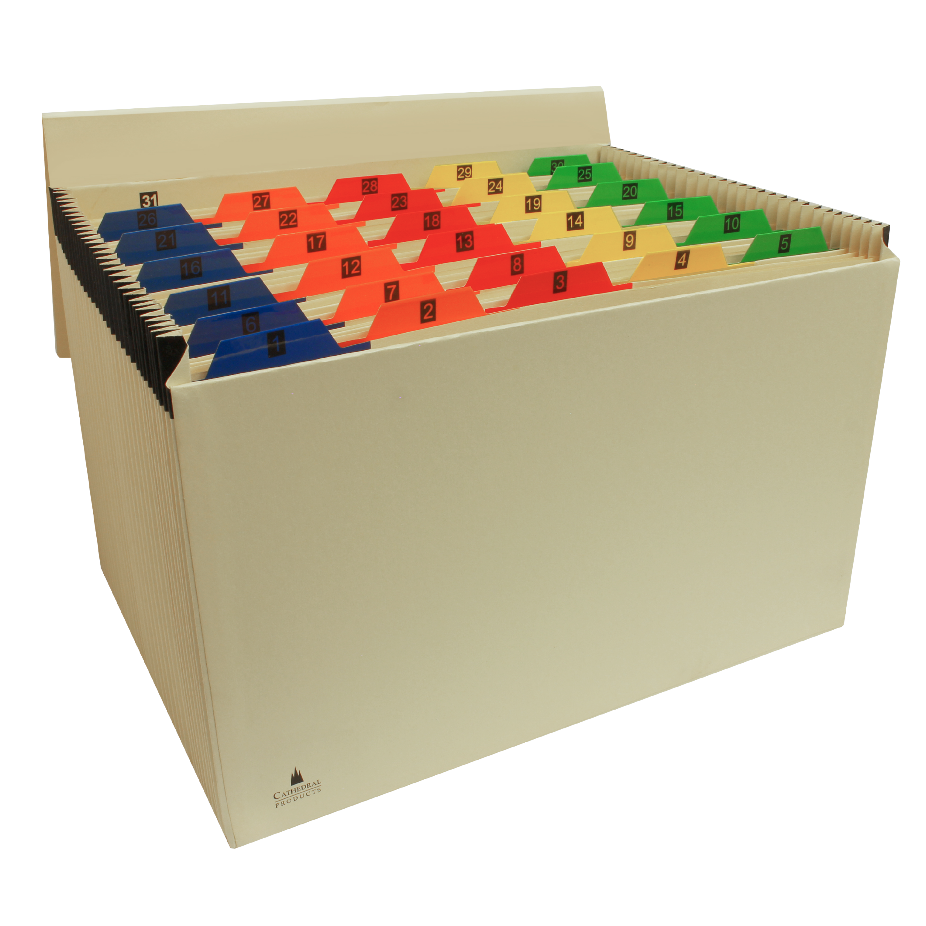 31 Pocket 1-31 Manilla Expanding File