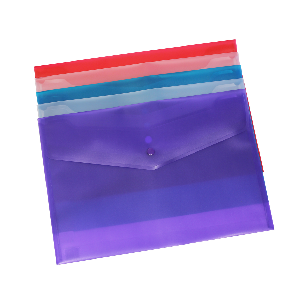 Assorted Colour Plastic Stud Wallets - Pack of 5 – Cathedral Products