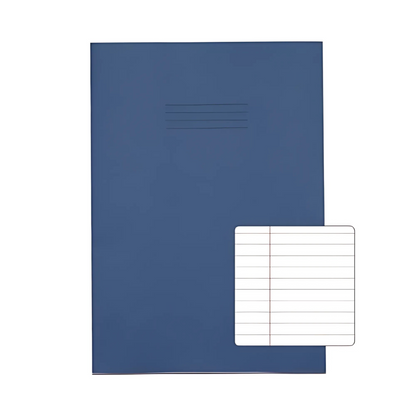 Exercise Book A4+,  80 Page 8mm Feints & Margin - Pack of 50