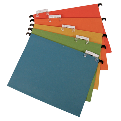 A4 Suspension Files Assorted Colours - Pack of 10