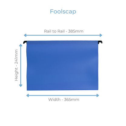 Foolscap Polypropylene Suspension Files - Pack of 5