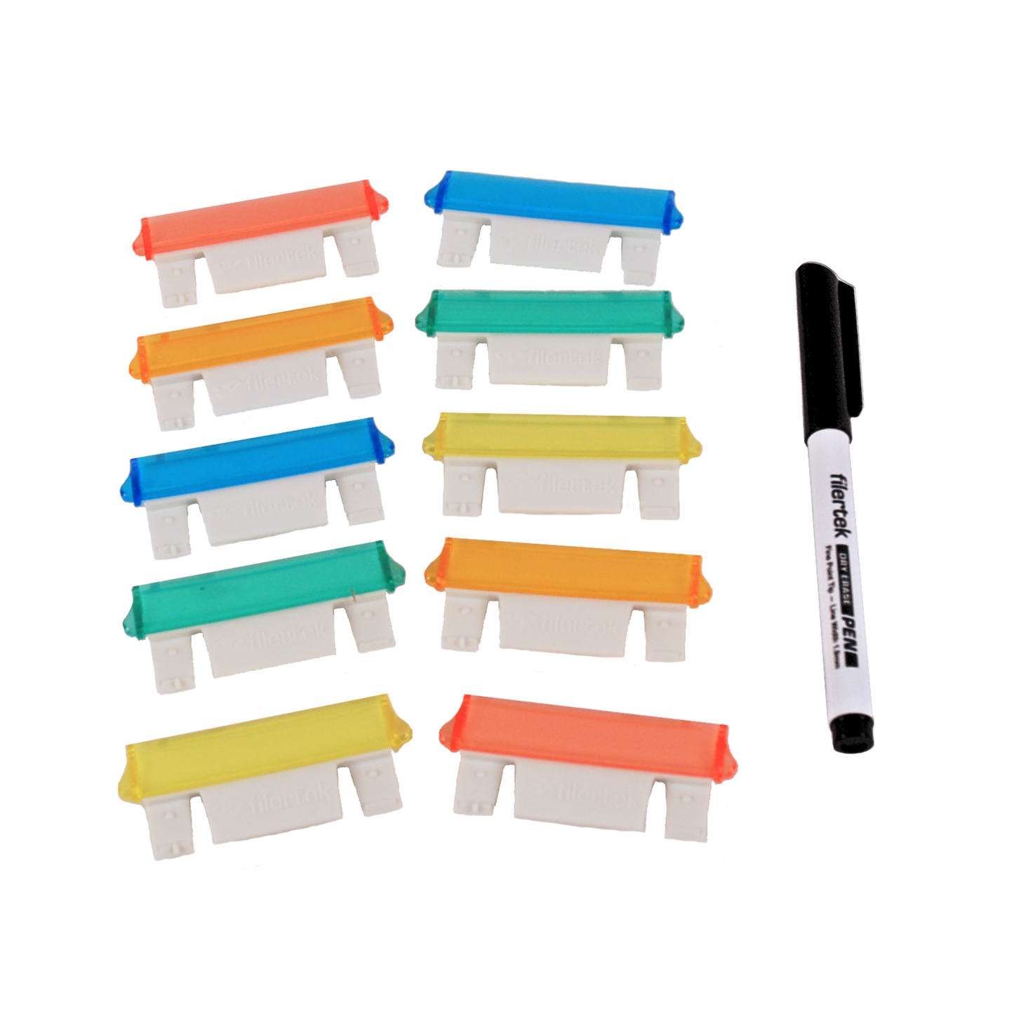 Dry Erase Assorted Colour Filing Tabs