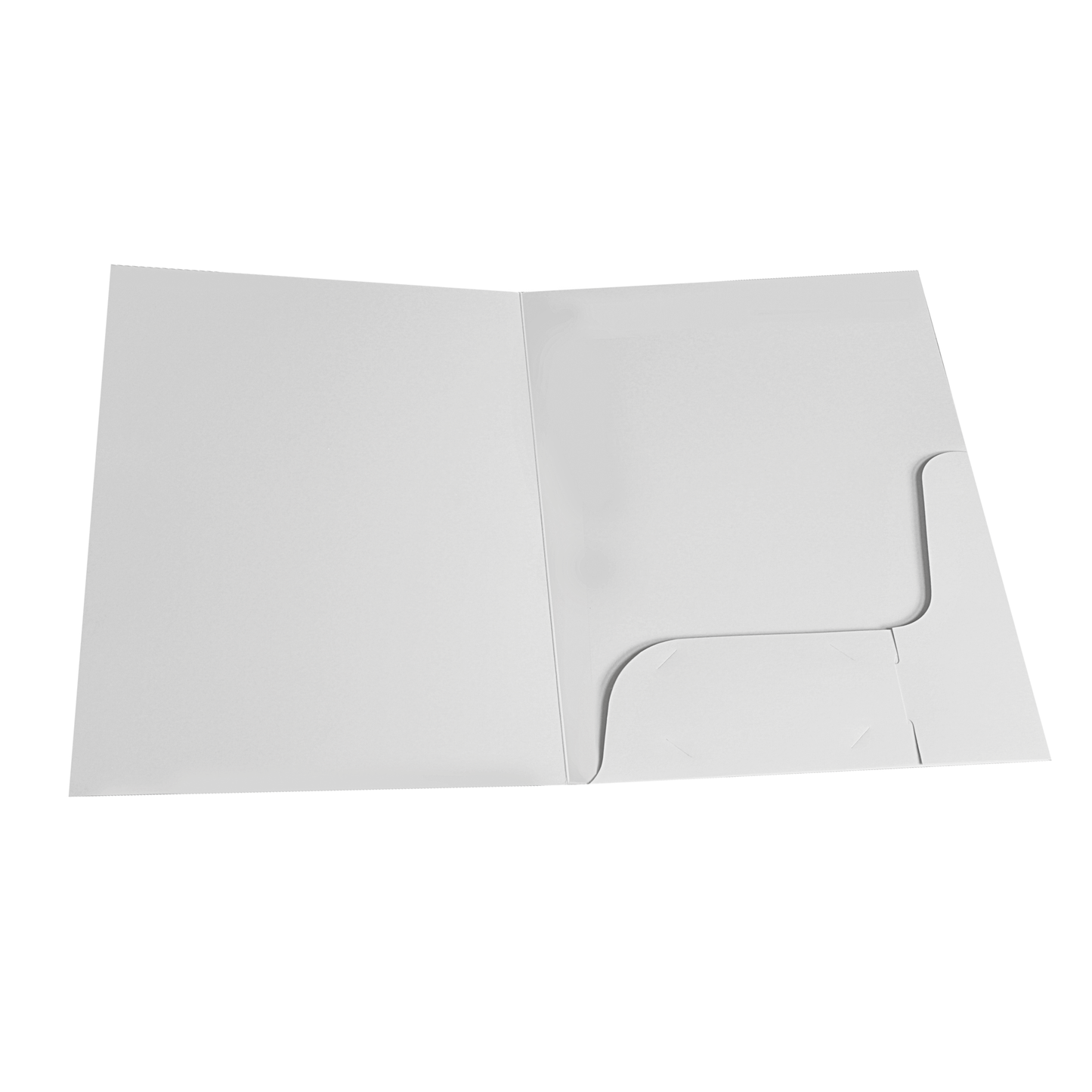 White Gloss Presentation Folders