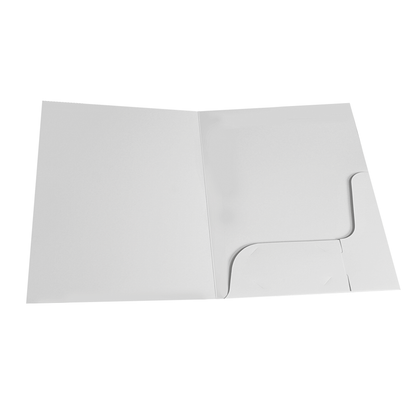 White Gloss Presentation Folders