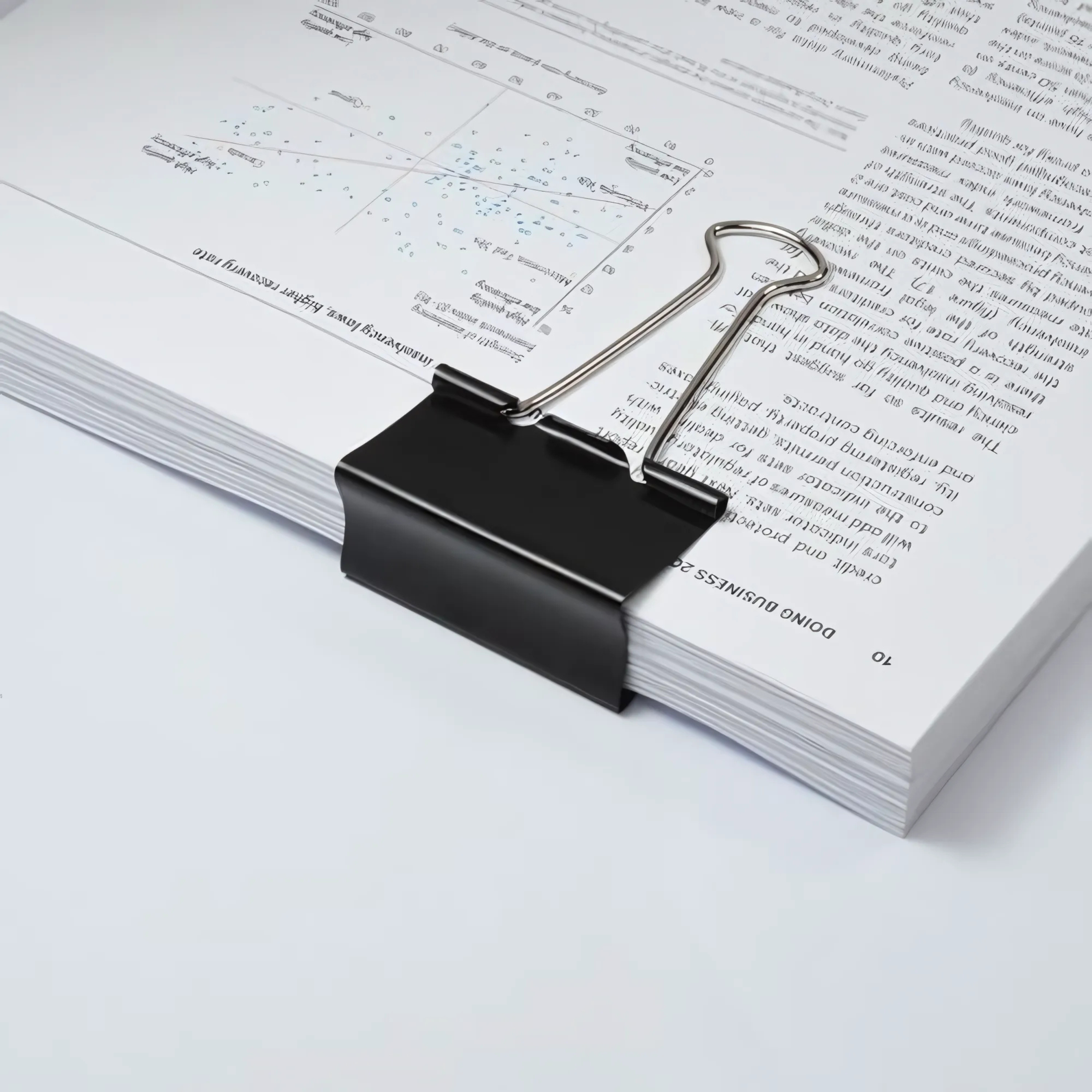 Foldback Clip 50mm - Black - Pack of 10